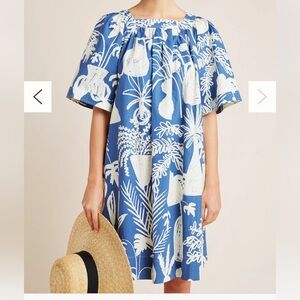 WHIT Blue and White Floral Dress